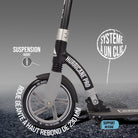 Apollo - Apollo Scooter - "Hurricane" City-Scooter avec suspension - Noir Argent