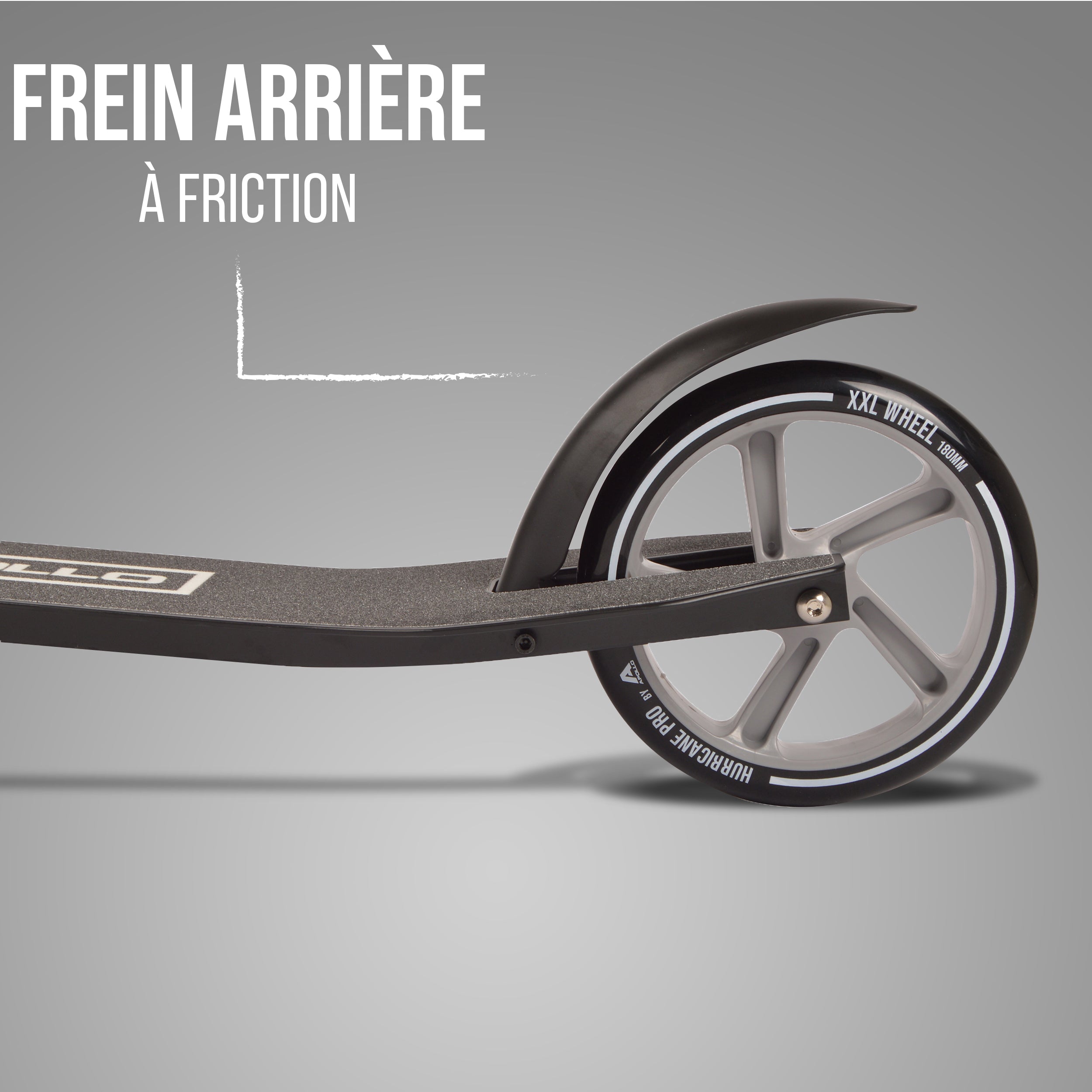 Apollo - Apollo Scooter - "Hurricane" City-Scooter avec suspension - Noir Argent