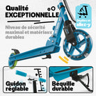 Apollo - Trottinette Skyracer - trottinette urbaine à suspension avec roues LED 145 mm - Bleu