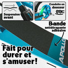 Apollo - Trottinette Skyracer - trottinette urbaine à suspension avec roues LED 145 mm - Bleu