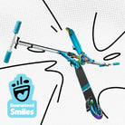 Apollo - Trottinette Skyracer - trottinette urbaine à suspension avec roues LED 145 mm - Bleu