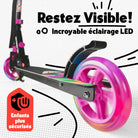 Apollo - Trottinette Skyracer - trottinette urbaine à suspension avec roues LED 145 mm - Rainbow