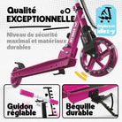 Apollo - Trottinette Skyracer - trottinette urbaine à suspension avec roues LED 145 mm - Berry