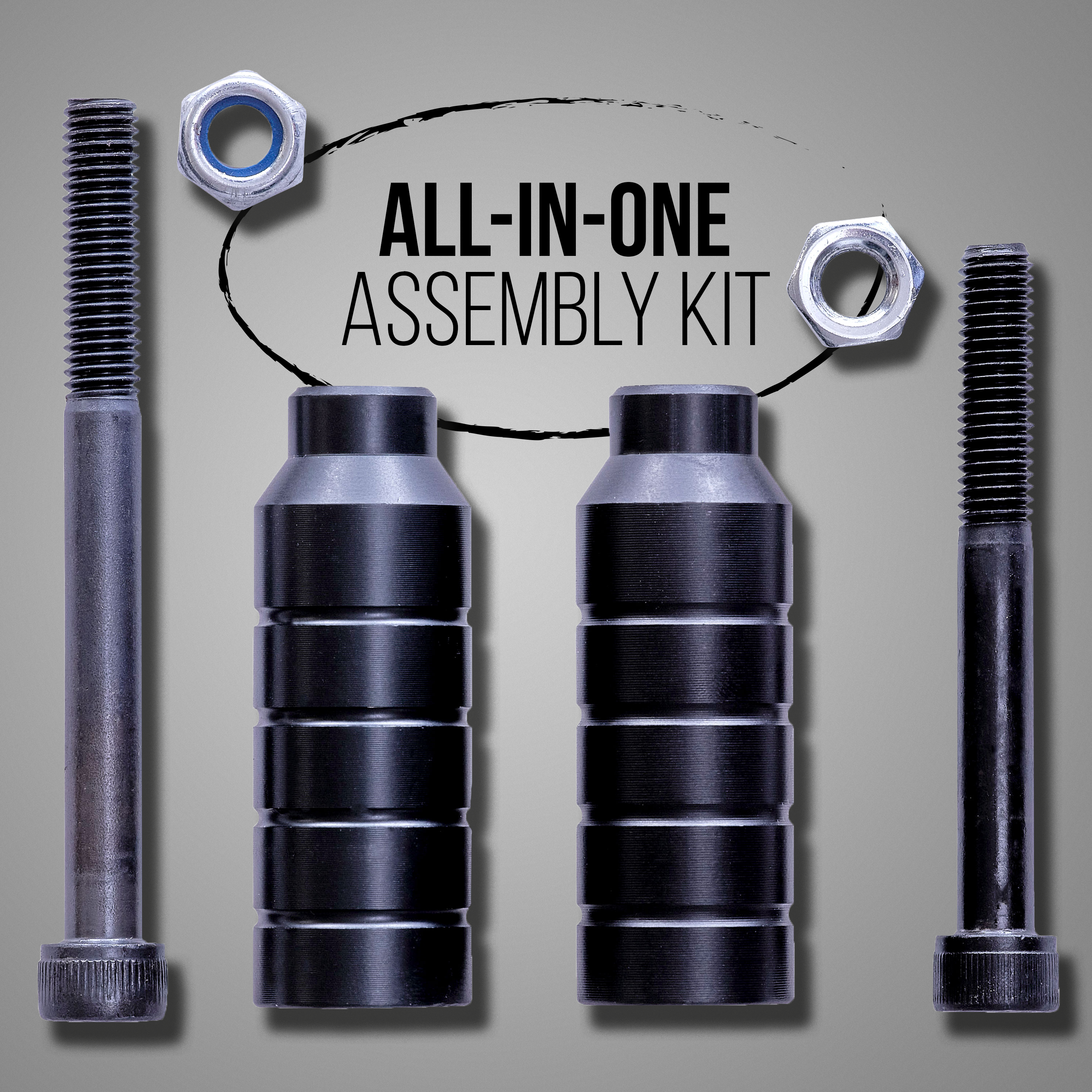 Apollo Funsport FR - Pegs pour trottinette freestyle Apollo 13,5 x 2 cm, picots antidérapants professionnels en acier -