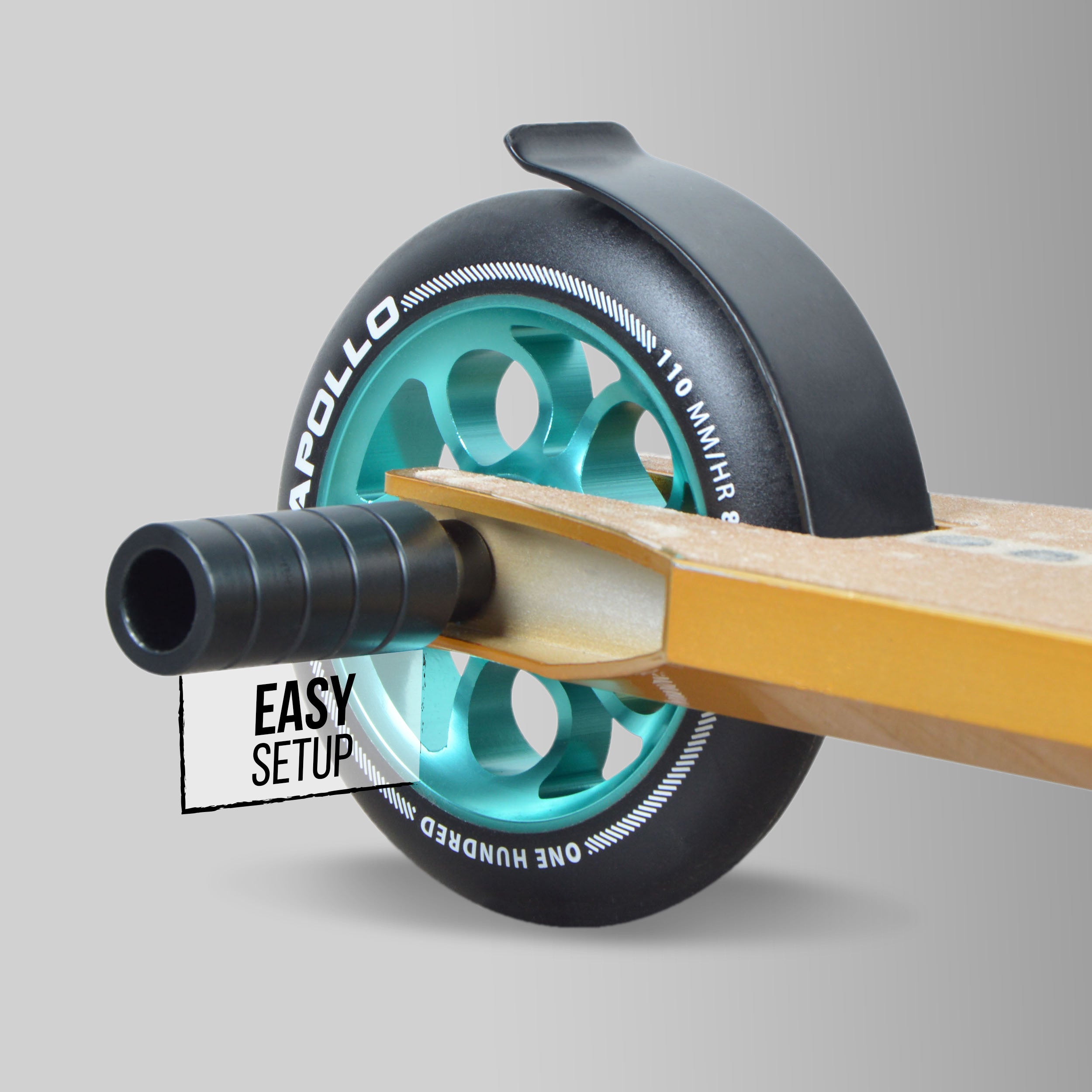 Apollo Funsport FR - Pegs pour trottinette freestyle Apollo 13,5 x 2 cm, picots antidérapants professionnels en acier -