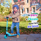 Apollo - Trottinette enfants à LED - Moonracer - Trottinette pour enfants avec suspension - Stars