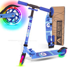 Apollo - Trottinette enfants à LED - Moonracer - Trottinette pour enfants avec suspension - Bleu