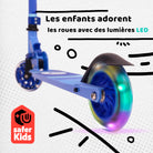 Apollo - Trottinette enfants à LED - Moonracer - Trottinette pour enfants avec suspension - Bleu