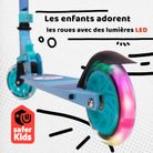 Apollo - Trottinette enfants à LED - Moonracer - Trottinette pour enfants avec suspension - Menthe