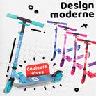 Apollo - Trottinette enfants à LED - Moonracer - Trottinette pour enfants avec suspension - Menthe