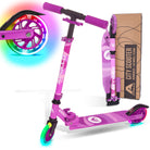 Apollo - Trottinette enfants à LED - Moonracer - Trottinette pour enfants avec suspension - Violet