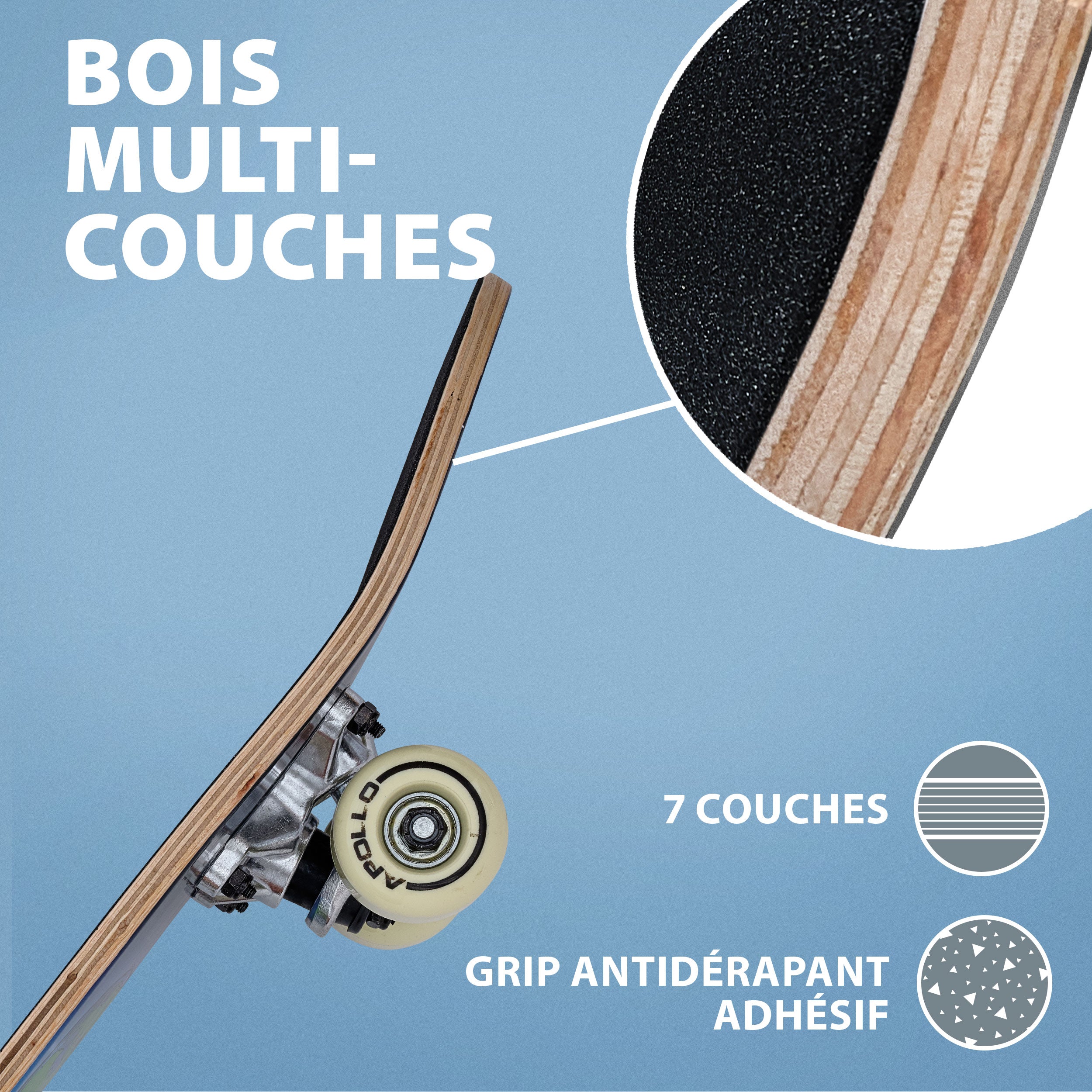 Apollo - Skateboard pour Enfants - Gorilla Tom - 61 cm - Gorilla Tom