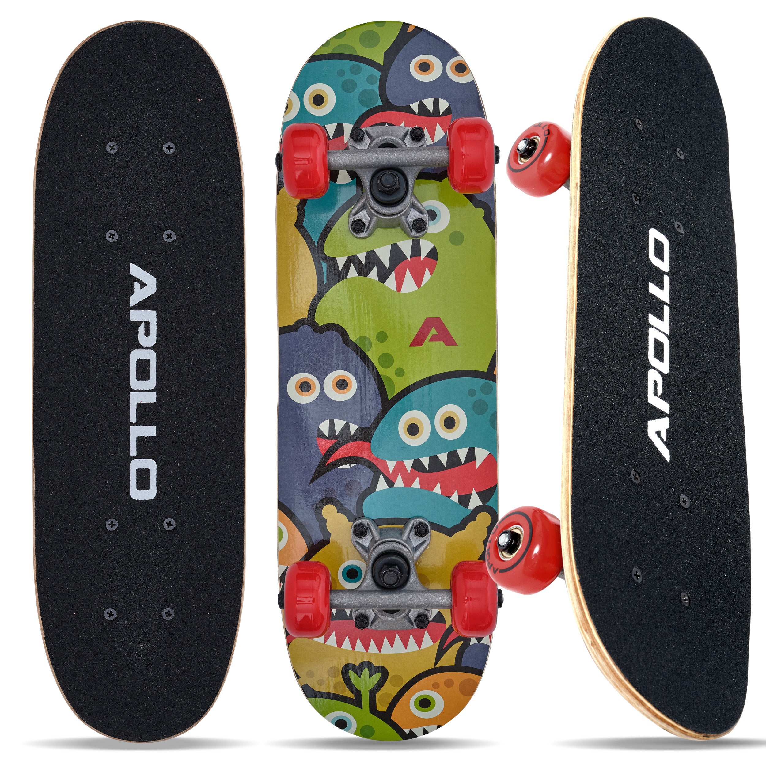 Apollo - Skateboard pour Enfants - Monsterskate - 51 cm - Monsterskate