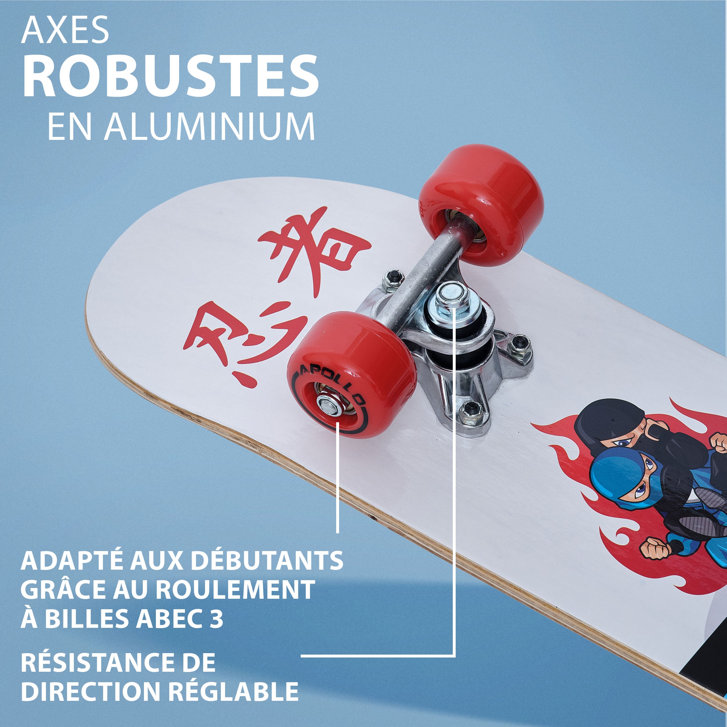 Apollo - Skateboard pour Enfants - Ninja - 61 cm - Ninja