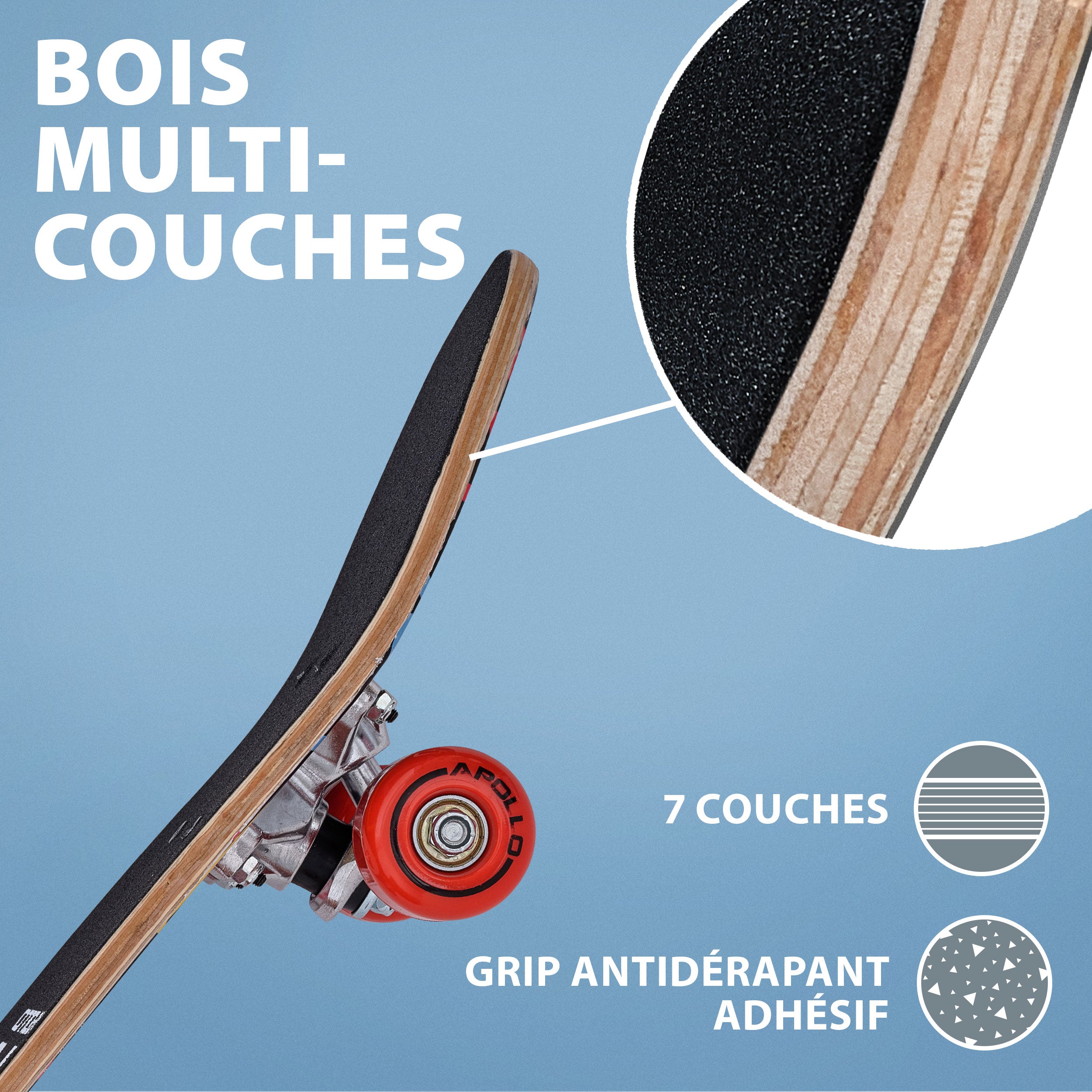 Apollo - Skateboard pour Enfants - Ninja - 61 cm - Ninja