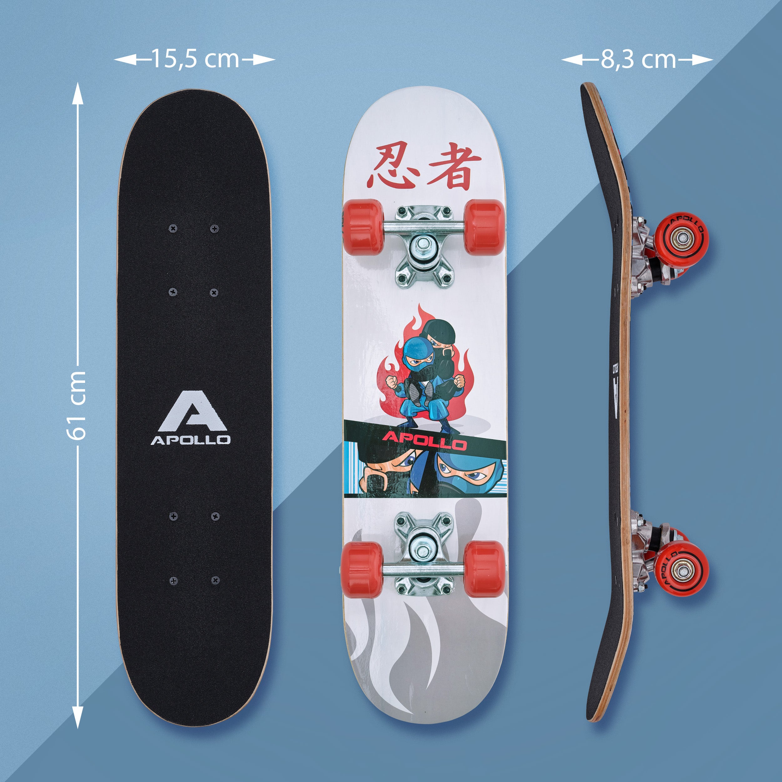 Apollo - Skateboard pour Enfants - Ninja - 61 cm - Ninja