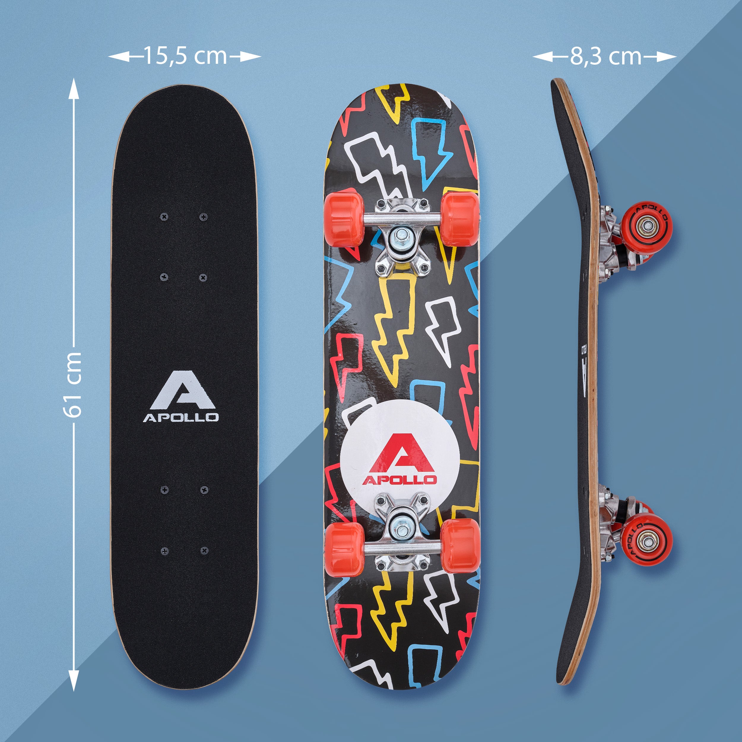 Apollo - Skateboard pour Enfants - Flash - 61 cm - Flash