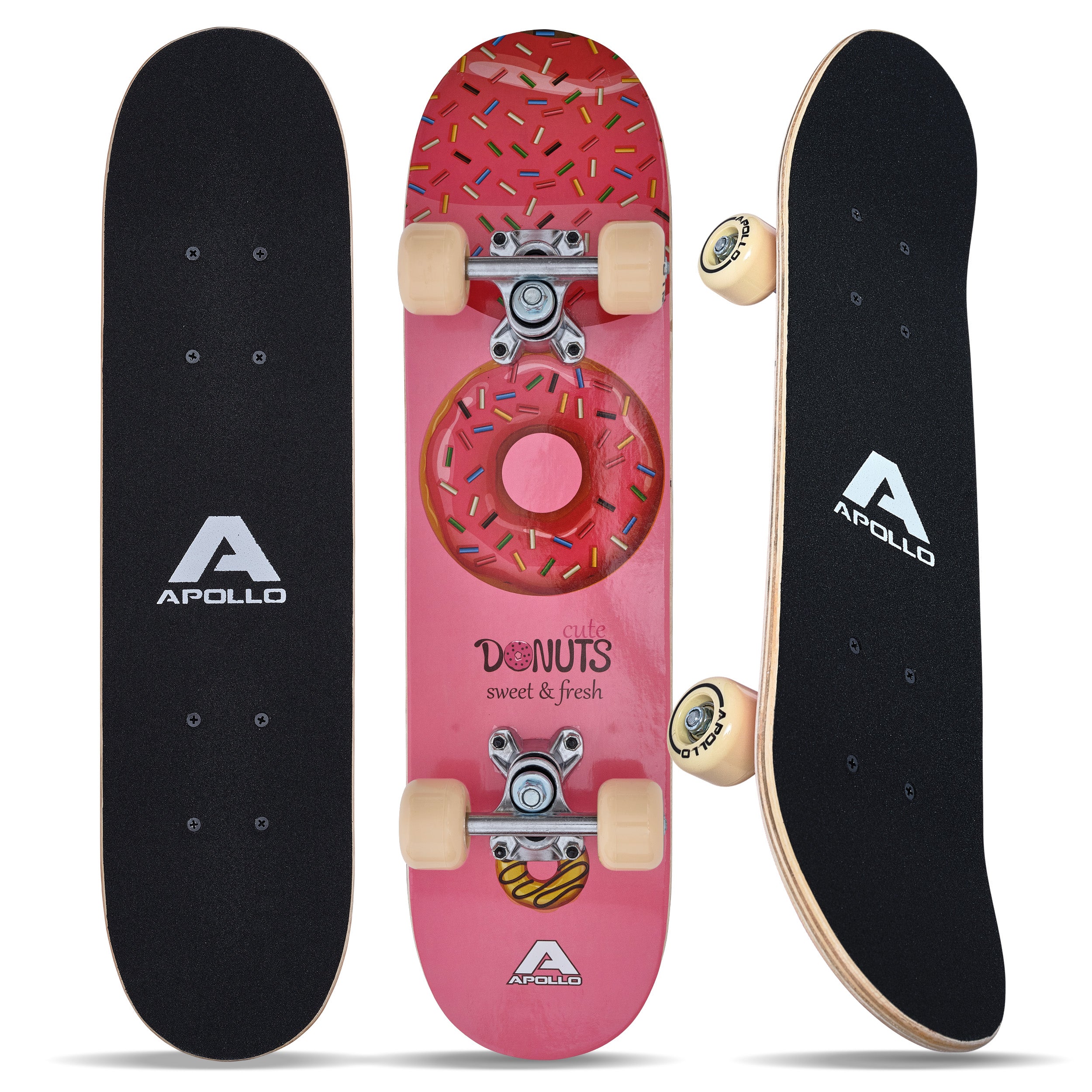Apollo - Skateboard pour Enfants - Donut - 61 cm - Donut