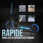 Apollo - Trottinette avec roues XXL Phantom pour adultes et enfants - 200mm - Stars