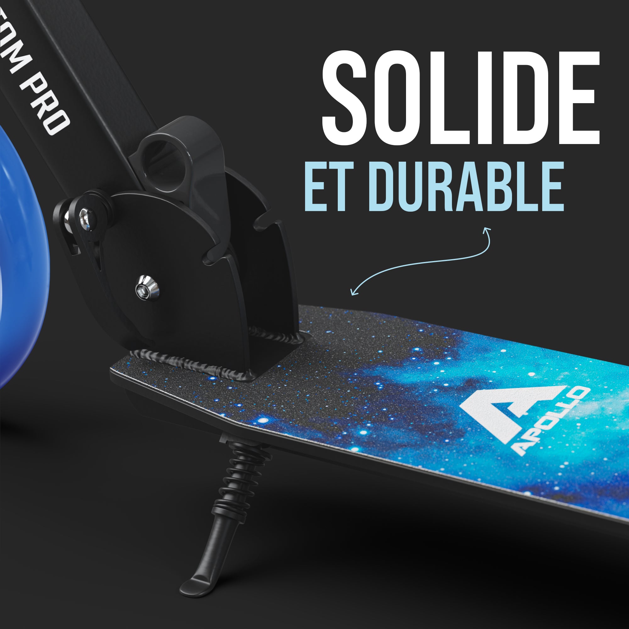 Apollo - Trottinette avec roues XXL Phantom pour adultes et enfants - 200mm - Stars