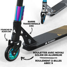 Apollo - Trotinette freestyle Adulte Genesis Pro X avec Roulements à Billes ABEC 9 - Rainbow