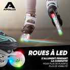 Apollo - Super Blades X Pro - Rollers avec roues à LED illuminées - Menthe - L (39-42)