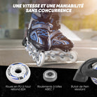 Apollo - Super Blades X Pro - Rollers avec roues à LED illuminées - Bleu - S (31-34)