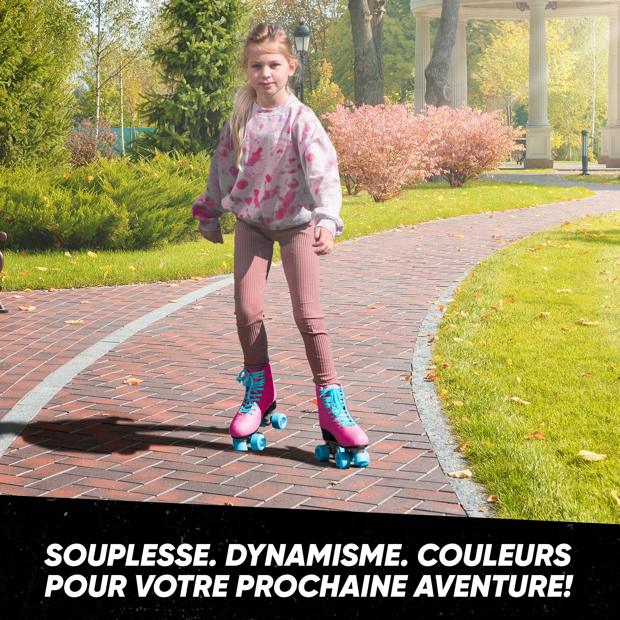Apollo - Classic patins à roulettes fille et garçon - adolescents et adultes - Funky - L (39-42)