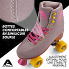Apollo - Classic patins à roulettes fille et garçon - adolescents et adultes - Nightfever - L (39-42)