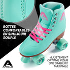 Apollo - Classic patins à roulettes fille et garçon - adolescents et adultes - Lagoon - L (39-42)