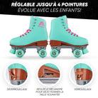 Apollo - Classic patins à roulettes fille et garçon - adolescents et adultes - Lagoon - L (39-42)