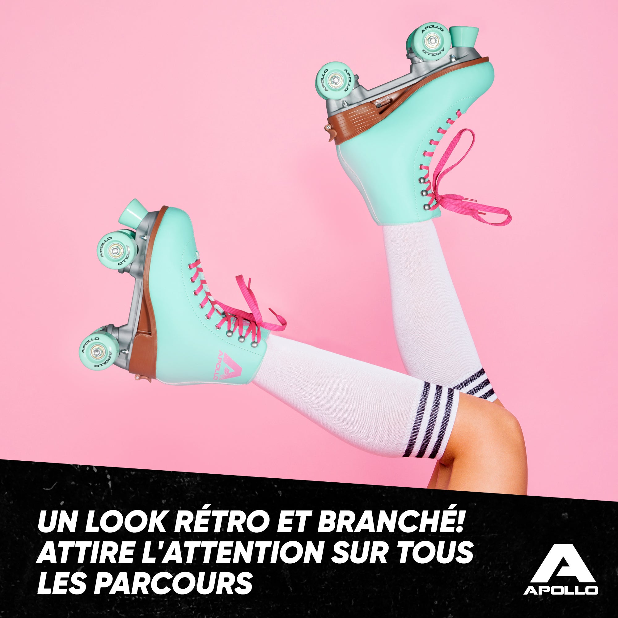 Apollo - Classic patins à roulettes fille et garçon - adolescents et adultes - Lagoon - L (39-42)