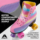 Apollo - Classic patins à roulettes fille et garçon - adolescents et adultes - Dancing Queen - L (39-42)