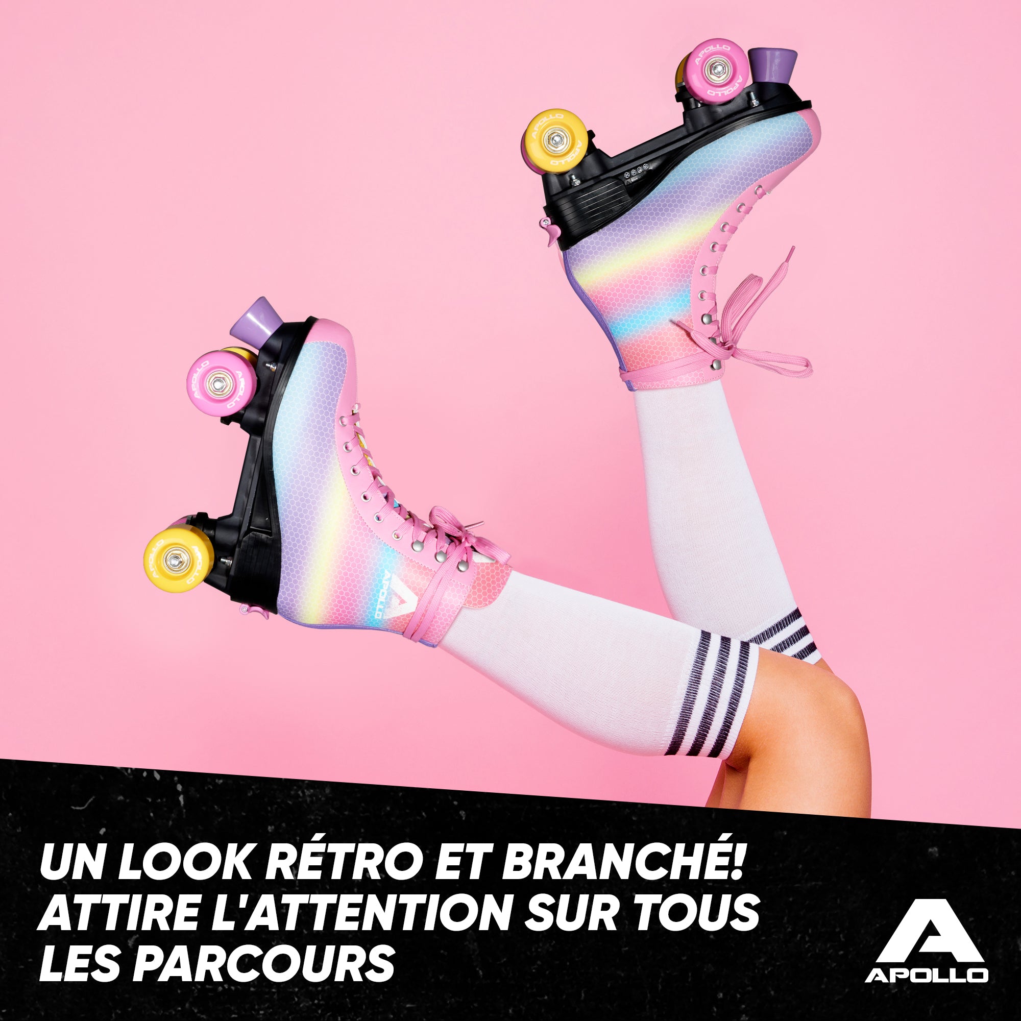 Apollo - Classic patins à roulettes fille et garçon - adolescents et adultes - Dancing Queen - L (39-42)