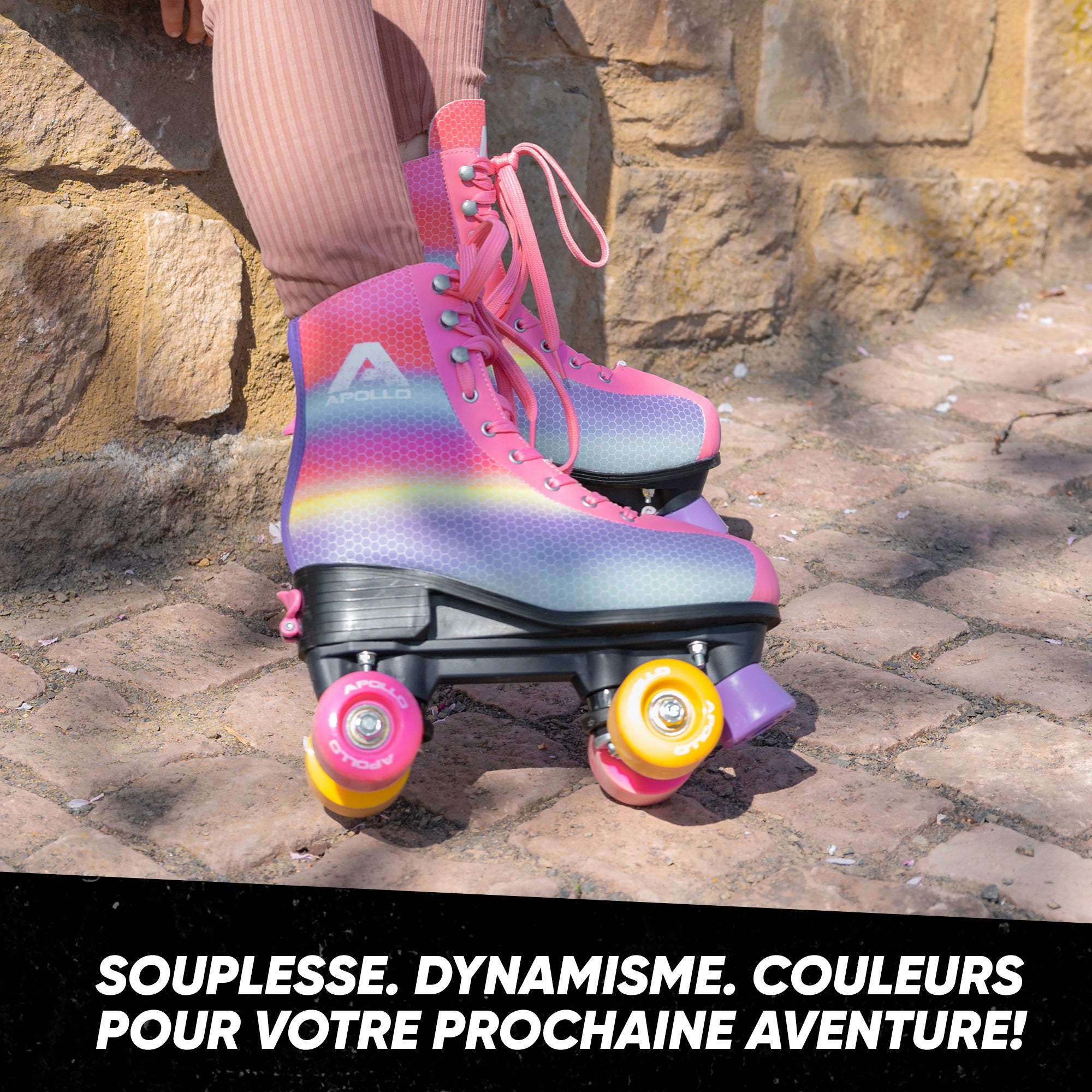 Apollo - Classic patins à roulettes fille et garçon - adolescents et adultes - Dancing Queen - L (39-42)