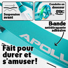 Apollo - Trottinette Skyracer - trottinette urbaine à suspension avec roues LED 145 mm - Menthe
