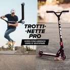 Apollo - Trottinette Freestyle Genius Pro - Trottinette robuste avec roulement à billes ABEC 9 - Red Ink
