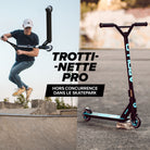 Apollo - Trottinette Freestyle Genius Pro - Trottinette robuste avec roulement à billes ABEC 9 - Noir Bleu