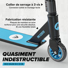 Apollo - Trottinette Freestyle Genius Pro - Trottinette robuste avec roulement à billes ABEC 9 - Noir Bleu