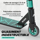 Apollo - Trottinette Freestyle Genius Pro - Trottinette robuste avec roulement à billes ABEC 9 - Noir Vert