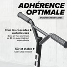 Apollo - Trottinette Freestyle Genius Pro - Trottinette robuste avec roulement à billes ABEC 9 - Noir Argent