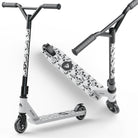 Apollo - Trottinette Freestyle Genius Pro - Trottinette robuste avec roulement à billes ABEC 9 - White Skull