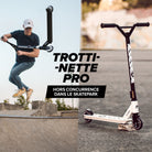 Apollo - Trottinette Freestyle Genius Pro - Trottinette robuste avec roulement à billes ABEC 9 - White Skull