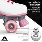 Apollo - Classic patins à roulettes fille et garçon - adolescents et adultes - Blossom - L (39-42)
