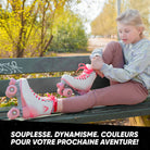 Apollo - Classic patins à roulettes fille et garçon - adolescents et adultes - Blossom - L (39-42)
