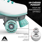 Apollo - Classic patins à roulettes fille et garçon - adolescents et adultes - Disco Time - L (39-42)