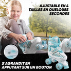 Apollo - Super Quad X Pro – Patins à roulettes LED pour enfants et adolescents – Menthe blanche - L (39-42)