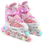Apollo - Super Blades X Pro - Rollers avec roues à LED illuminées - blanc/rose - L (39-42)