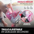 Apollo - Super Blades X Pro - Rollers avec roues à LED illuminées - blanc/rose - L (39-42)