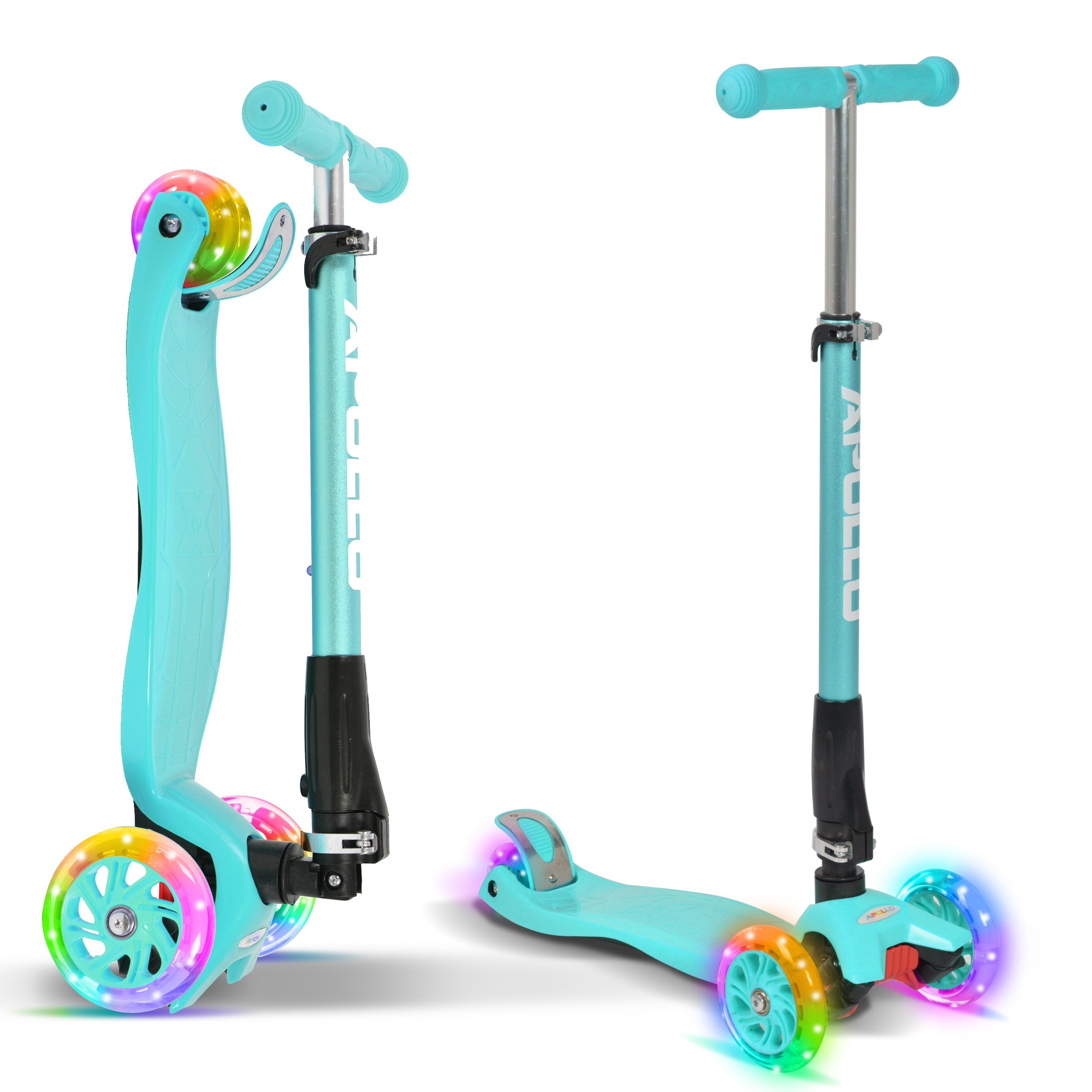 Apollo - Trottinette Kids Whiz à LED pour les enfants - Menthe